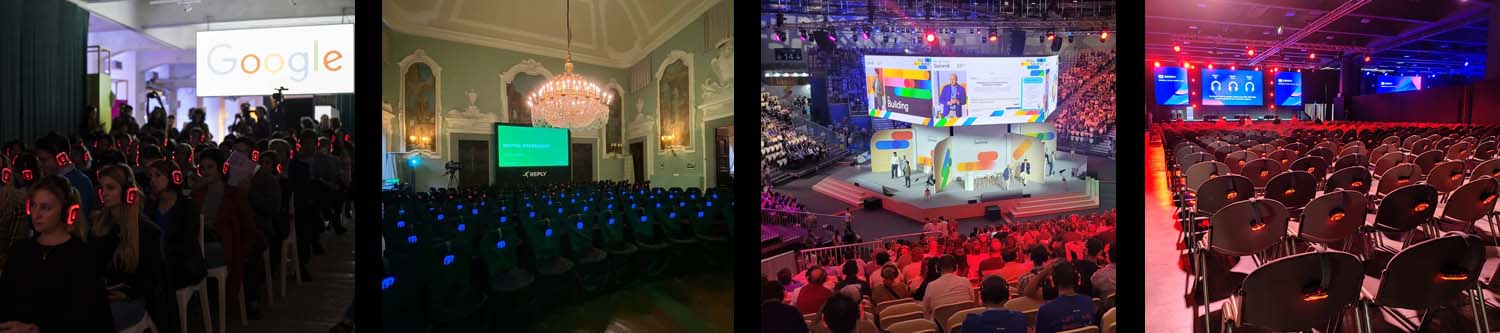 Headsets for corporate events